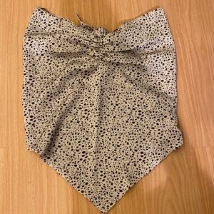 Dotted Tube Top with open back